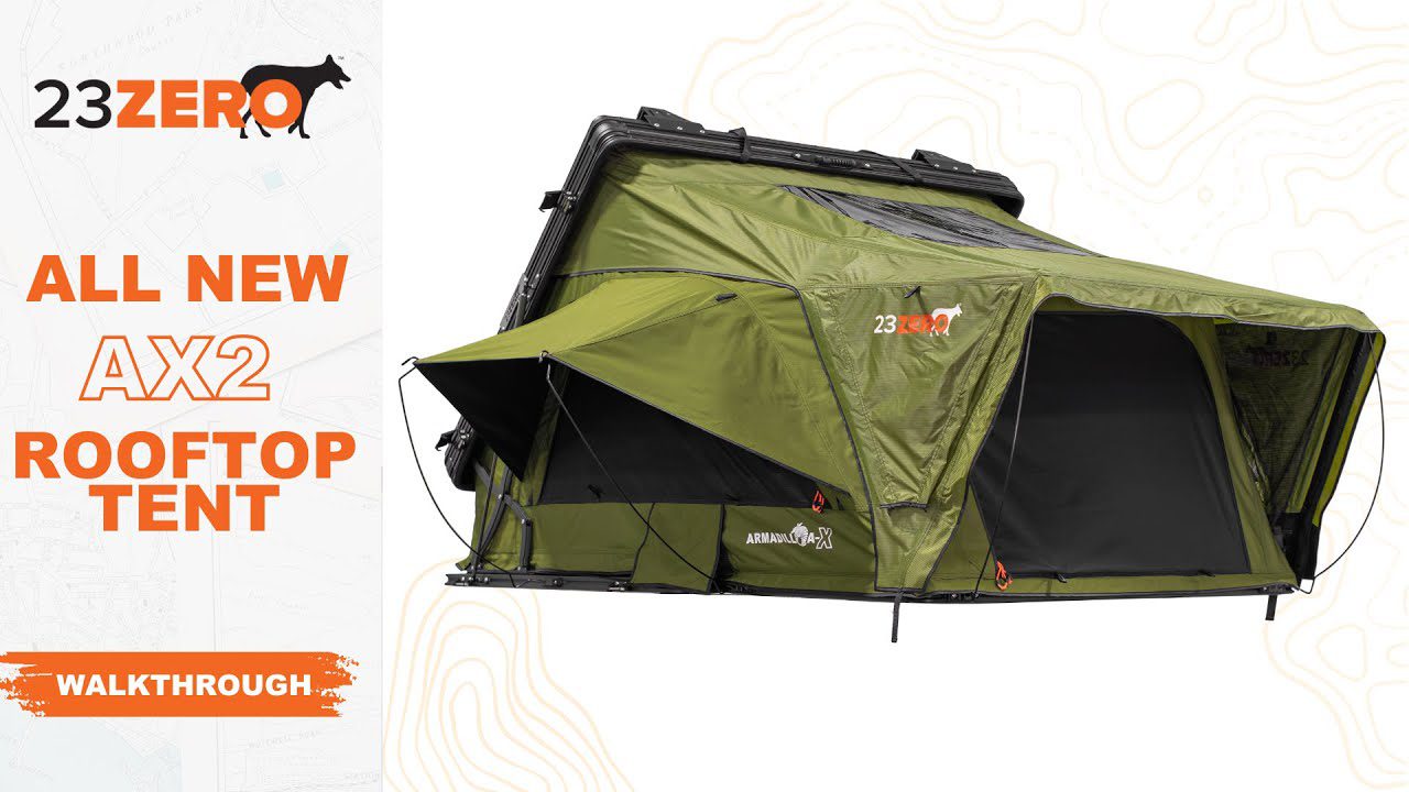 23Zero All New AX2 Rooftop Tent Walkthrough