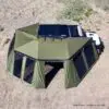 23Zero Peregrine Pro 270 Degree Awning Wall Kit Deployed on Jeep Glaidator Aerial View